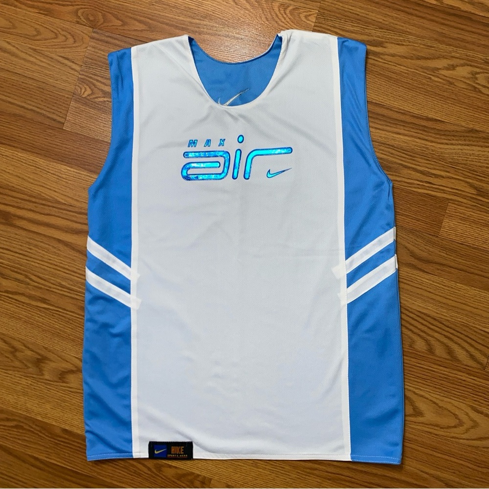 Vintage Nike Air Max Basketball Gym Tank Top Reversible Jersey Size L Swoosh Y2K